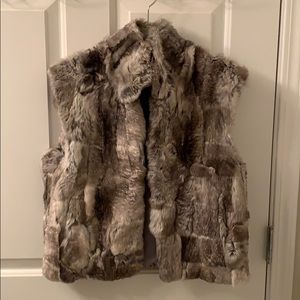 Multi-neutral Fur Vest